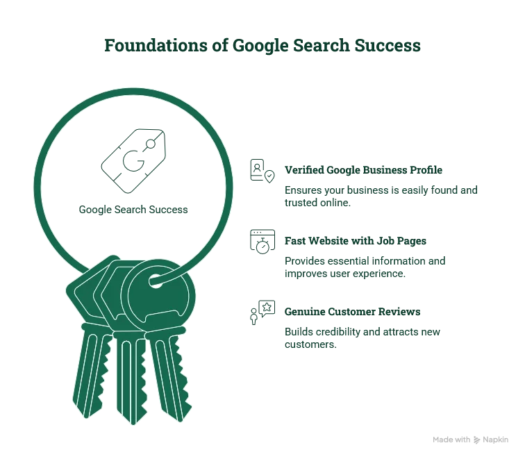 How a Tradesman in NI Gets on Google Search (No Jargon)